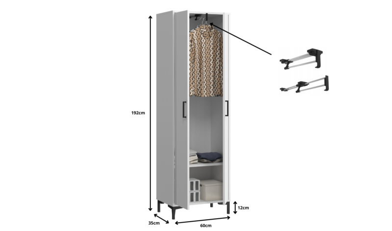 Halkast Nox 60cm - (kies een kleur)