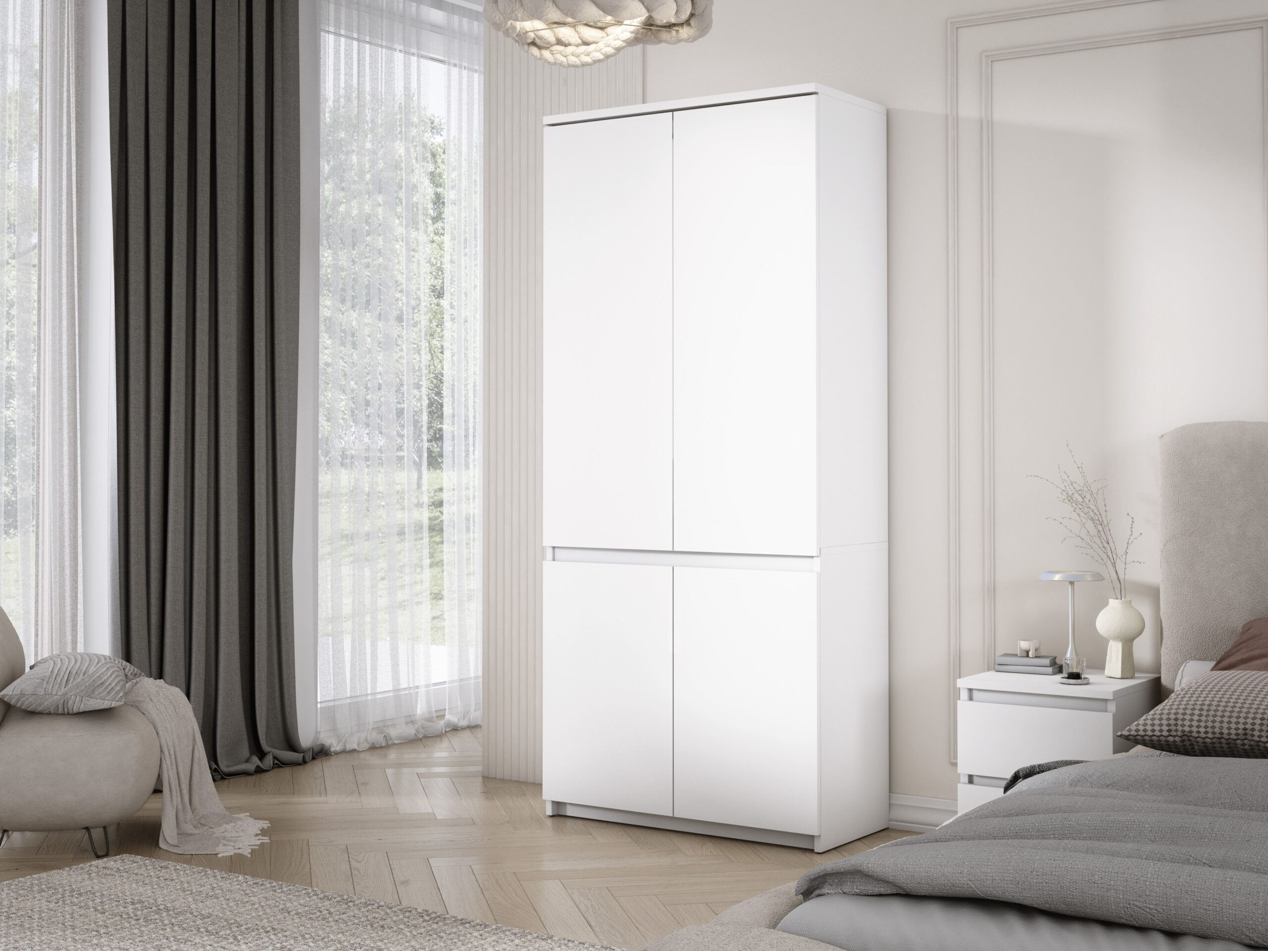 Kledingkast Opstalo 80cm - (kies een kleur)