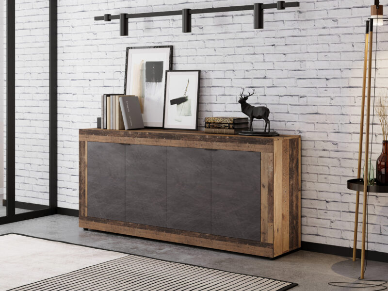 Dressoir Ferro 180cm - Old Wood