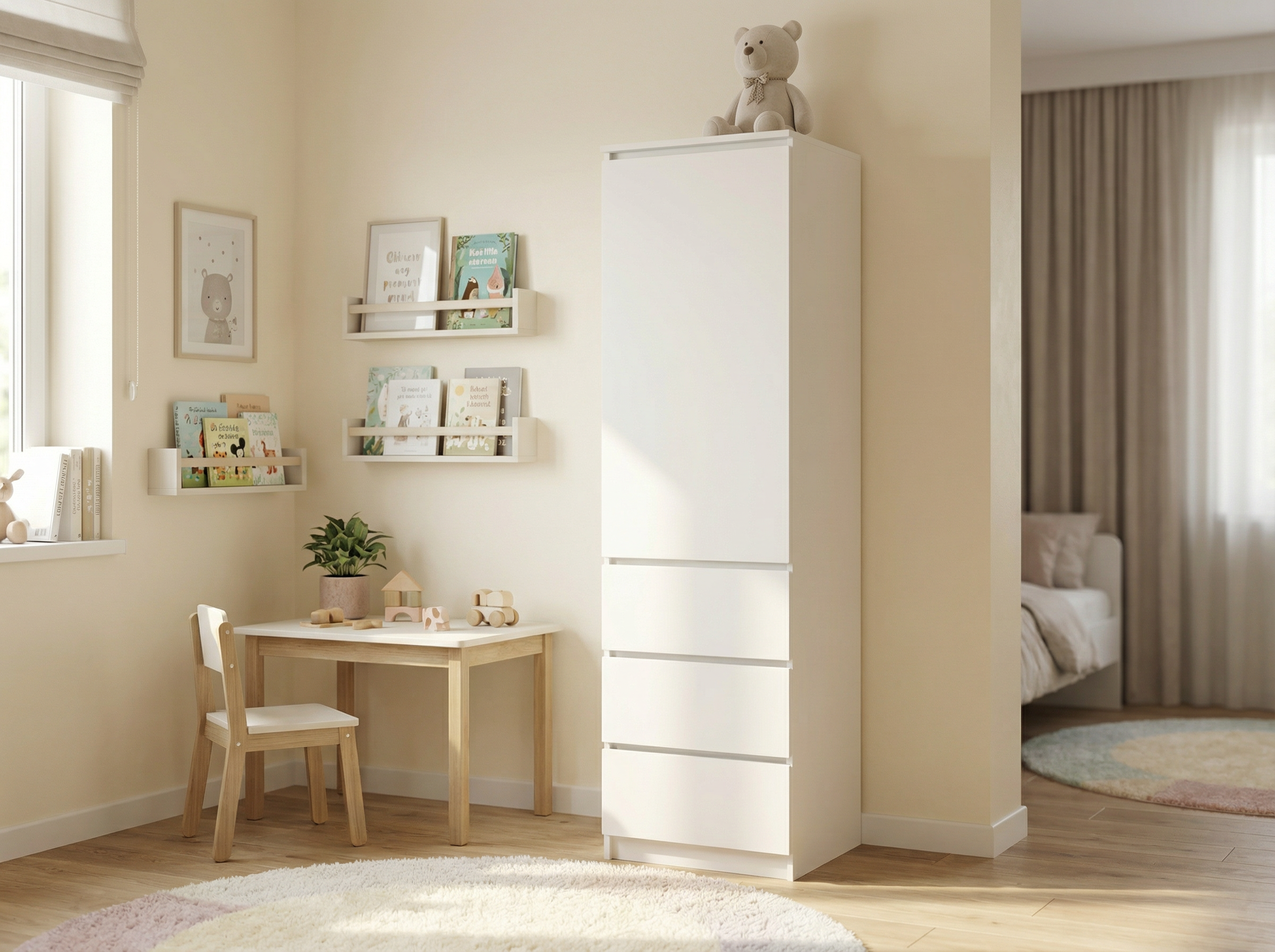 Kledingkast Bergo 50cm – (kies een kleur)